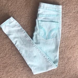 Hollister Light Blue Skinny High Rise Jeans